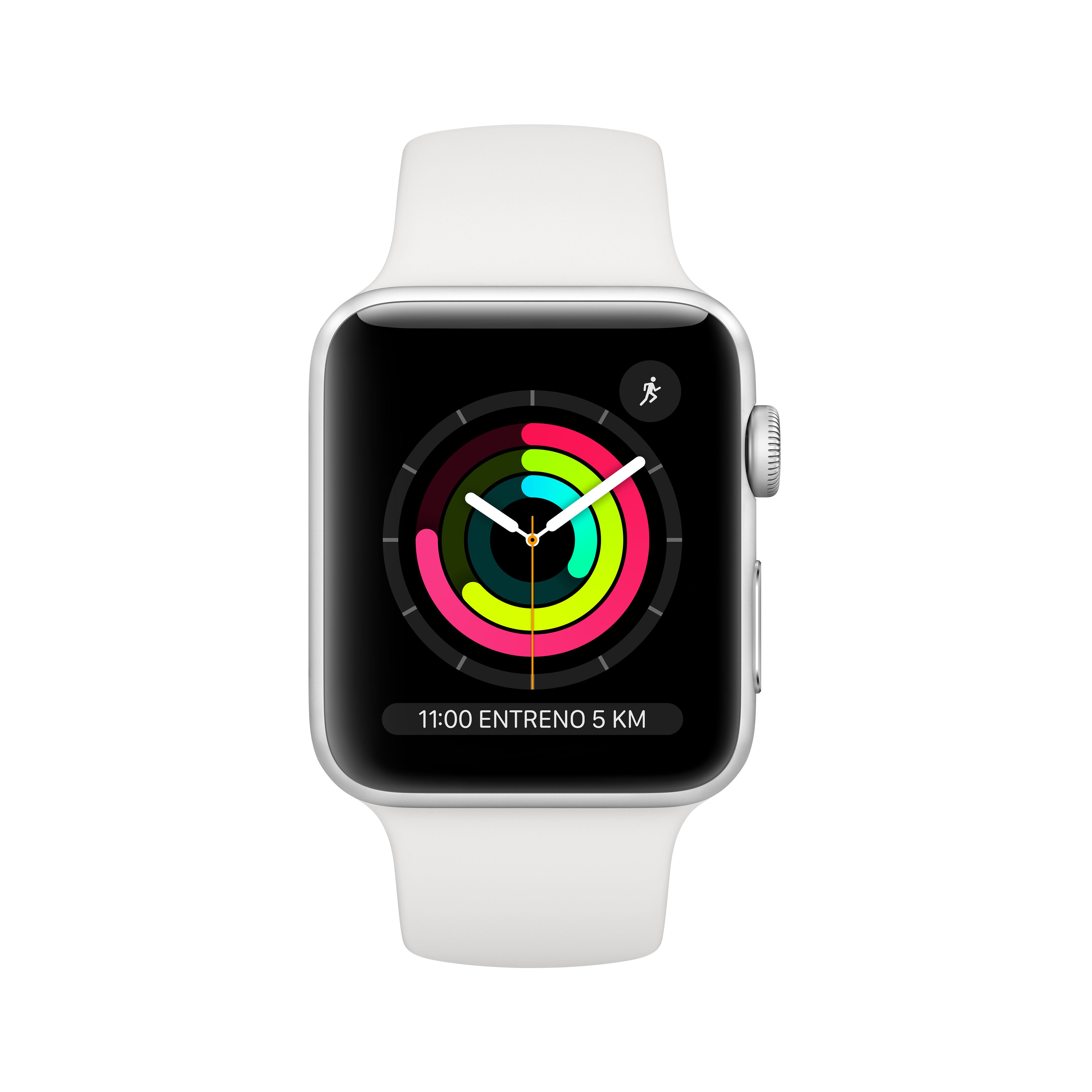 Apple Watch Series 3 (GPS) 42mm Aluminum Case with White Sport Band - Smartwatch for Fitness Tracking & iPhone Connectivity - Perfect for Running, Swimming & Daily Use