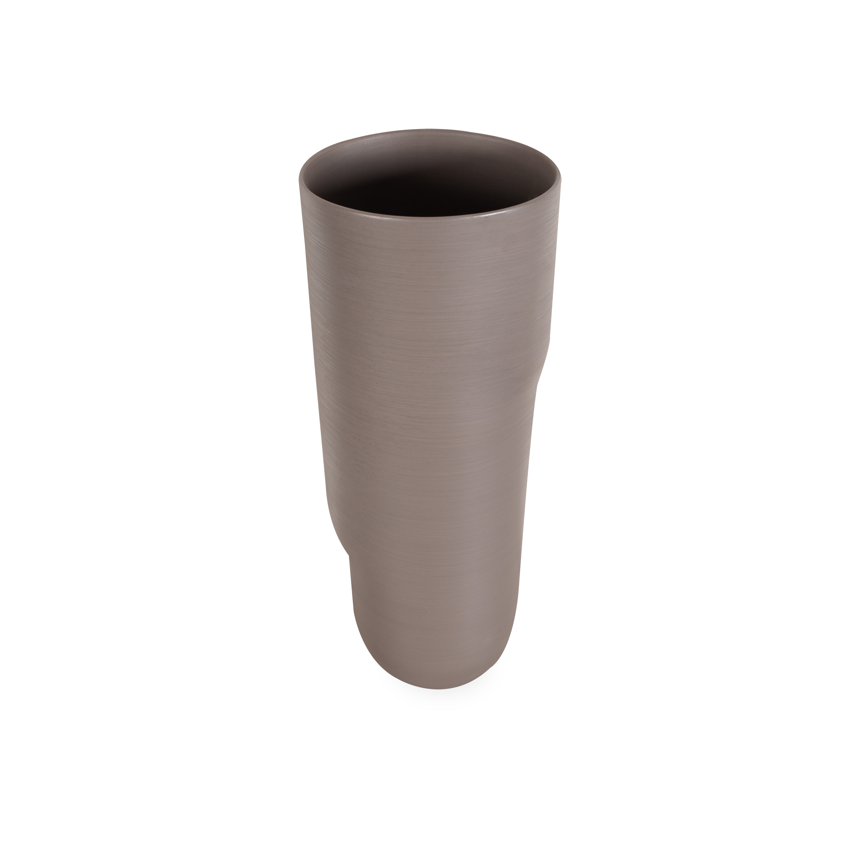 Elegant Taupe Ceramic Vase - Modern Home Decor for Centerpiece, Wedding, Living Room & Office Decorations