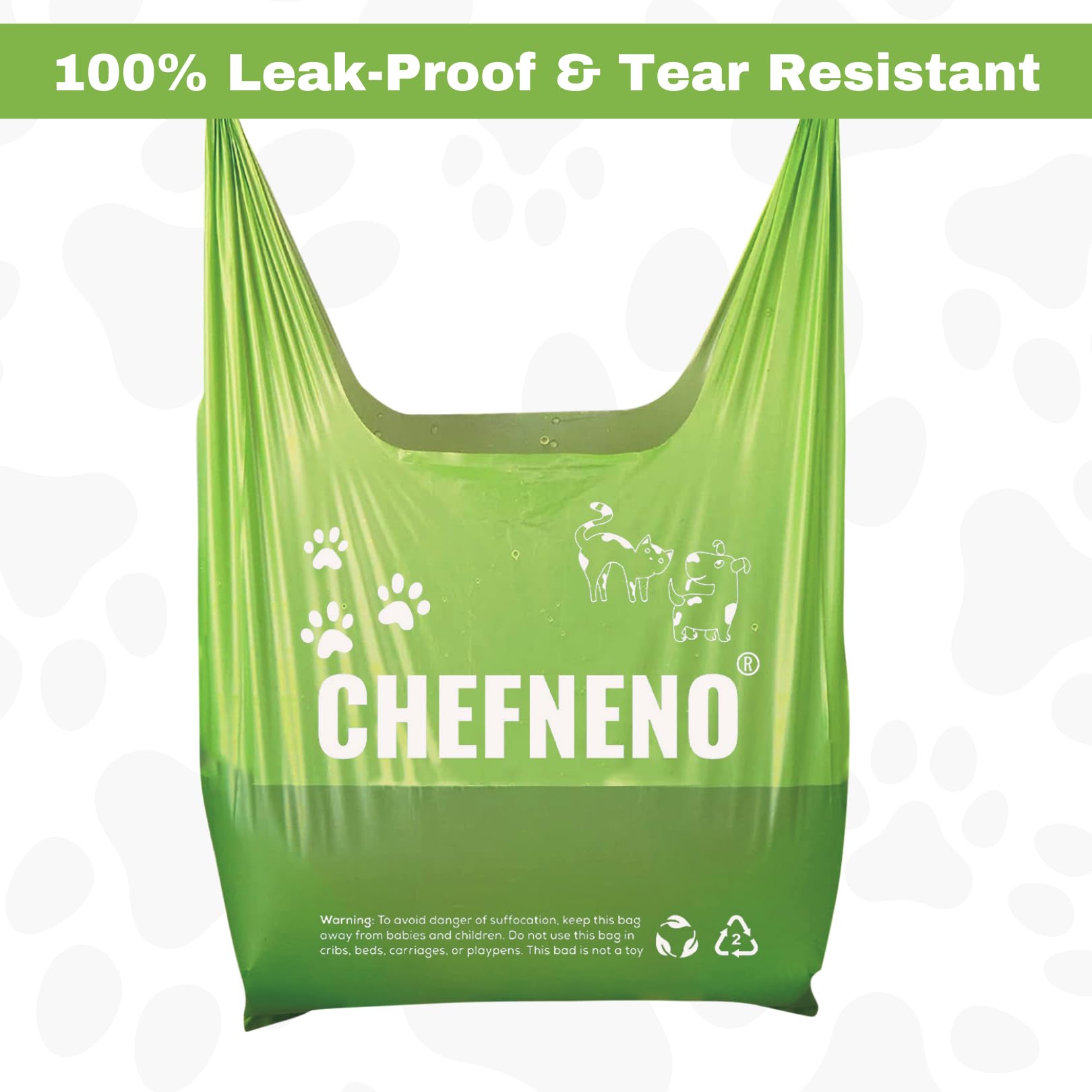 Biodegradable Cat Litter Waste Bags & Dog Poop Bags - 500 Count Eco-Friendly Lavender Scented Disposable Pet Waste Bags with Easy Tie Handles - Perfect for Litter Boxes, Diaper Disposal & Outdoor Dog Walking