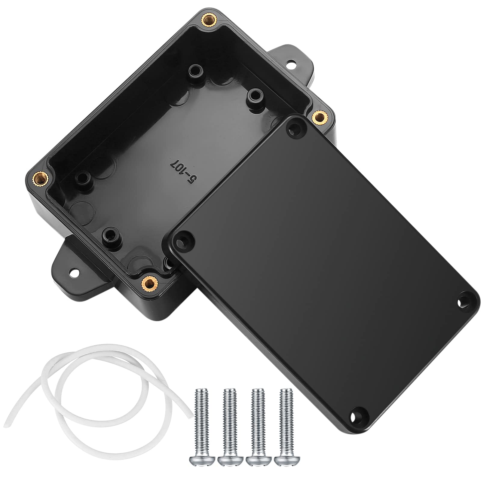 4pcs IP65 Waterproof Electrical Junction Boxes, ABS Plastic Dustproof Project Case with Fixed Ear for Outdoor Electronics - 3.3x2.3x1.37in - Ideal for Outdoor Wiring, Solar Panels & Security Cameras