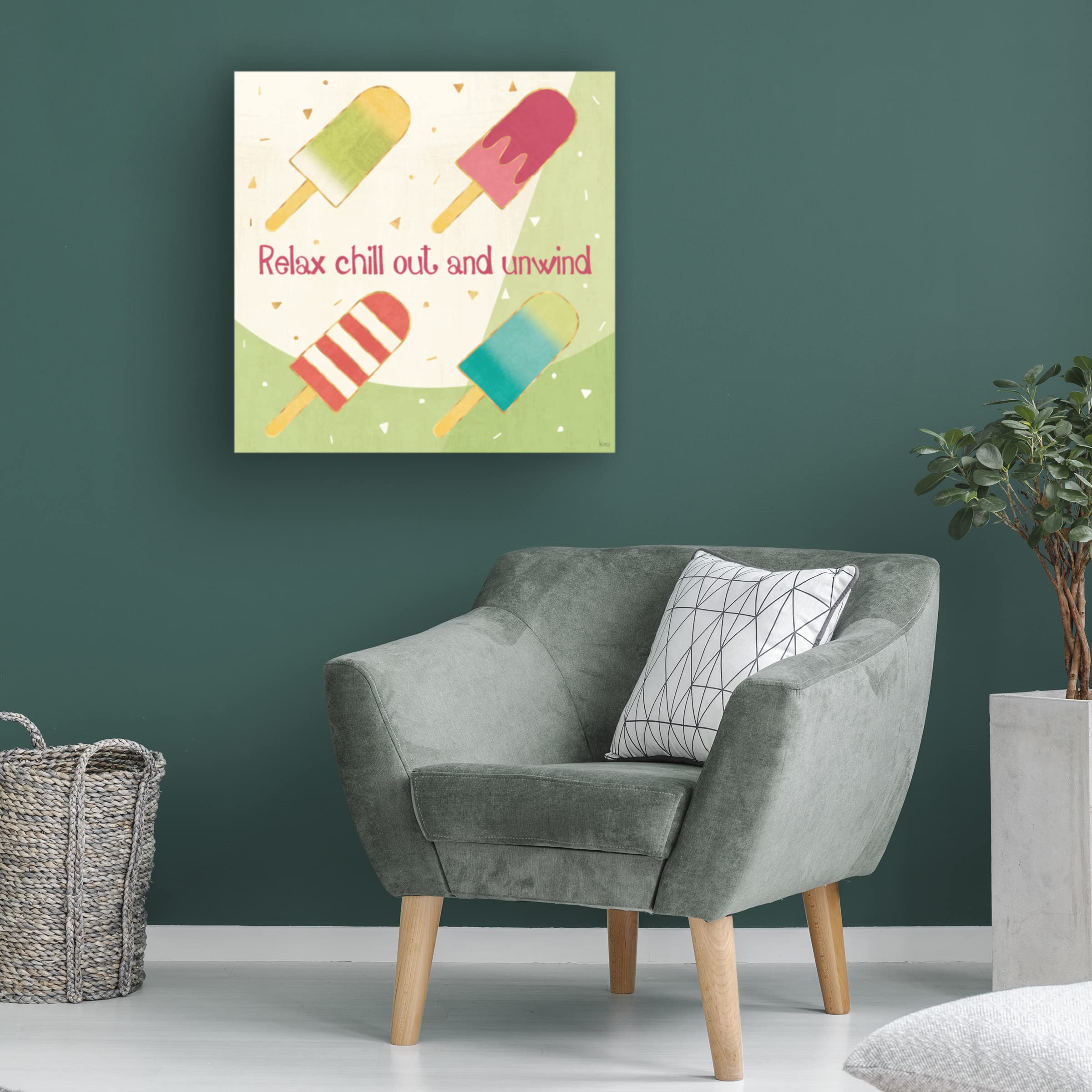 Trademark Fine Art 'Fun in the Sun IV' Canvas Wall Art by Veronique Charron - Beach Themed Decor for Living Room, Bedroom & Office