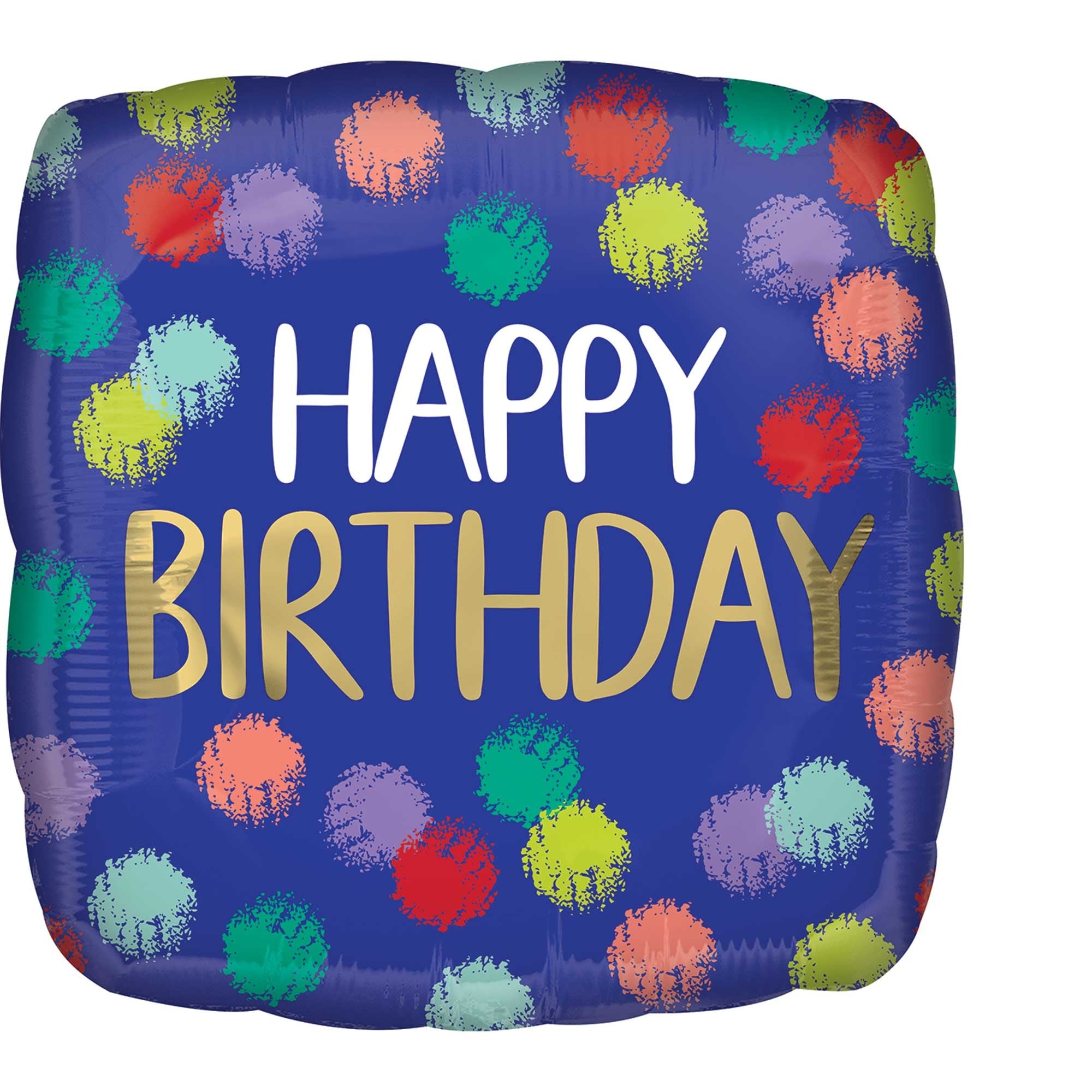 45cm Standard HX Brushed Happy Birthday Balloon - Premium Metallic Foil Balloons for Birthday Parties, Baby Showers & Celebrations - Perfect for Party Decorations, Photo Backdrops & Event Decor