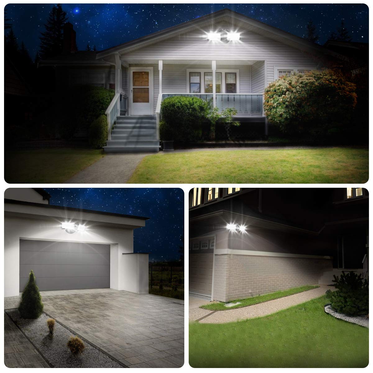 LEPOWER 3000LM Solar LED Flood Light - 1600LM Waterproof Outdoor Security Light with Motion Sensor for Yard, Garden, and Driveway Lighting