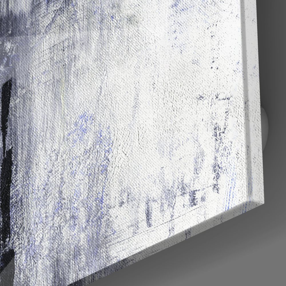 Abstract Blue II Wall Art - Modern Canvas Painting for Home & Office Decor - Perfect for Living Room, Bedroom, and Workspace