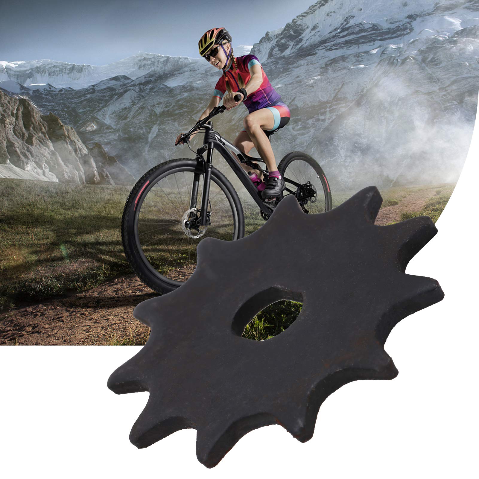 Dilwe 11-Tooth Steel Sprocket with H Holes for 1020 High Speed Motors | Bicycle Chainwheel Replacement Part | Perfect for Bike Repair, Motorcycle Maintenance & DIY Projects