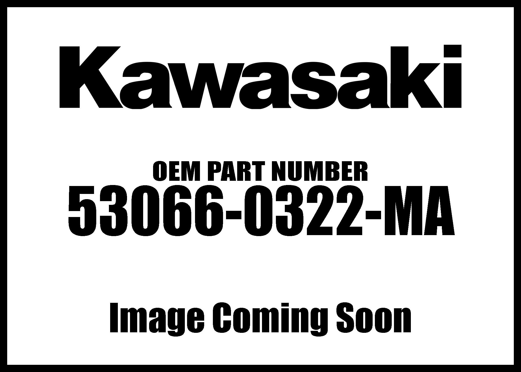 Kawasaki SEAT-ASSYBASEBLACK 53066-0322-MA Replacement Seat Assembly - Perfect for Kawasaki Motorcycle Models - Ideal for Comfort Upgrades & Long Rides