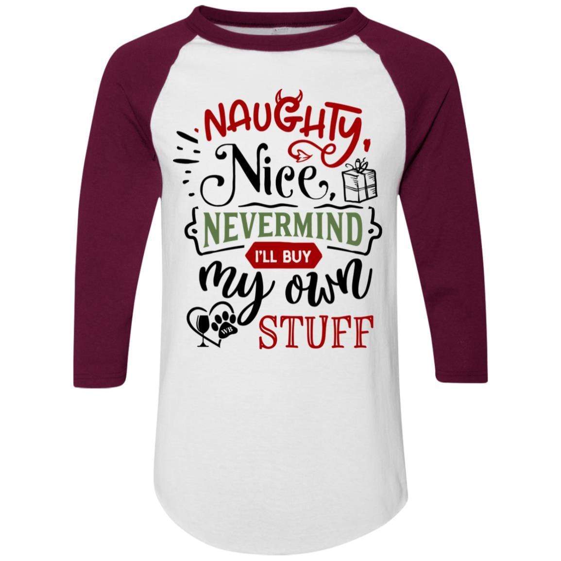 WineyBitches.Co Colorblock Raglan Jersey - Trendy Baseball Tee for Women | Soft & Comfortable Long Sleeve Shirt | Perfect for Casual Wear, Girls Night Out & Wine Tasting Events