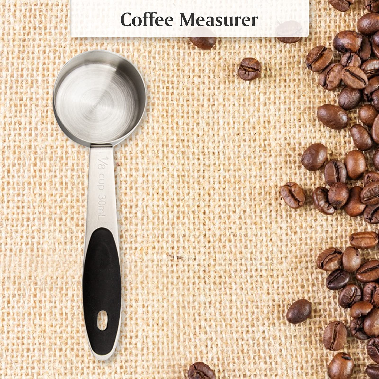 Ankeer Stainless Steel Coffee Scoop - 1 Tablespoon Measuring Spoon for Coffee, Tea, Spices & Baking | Perfect for Kitchen, Camping & Barista Use