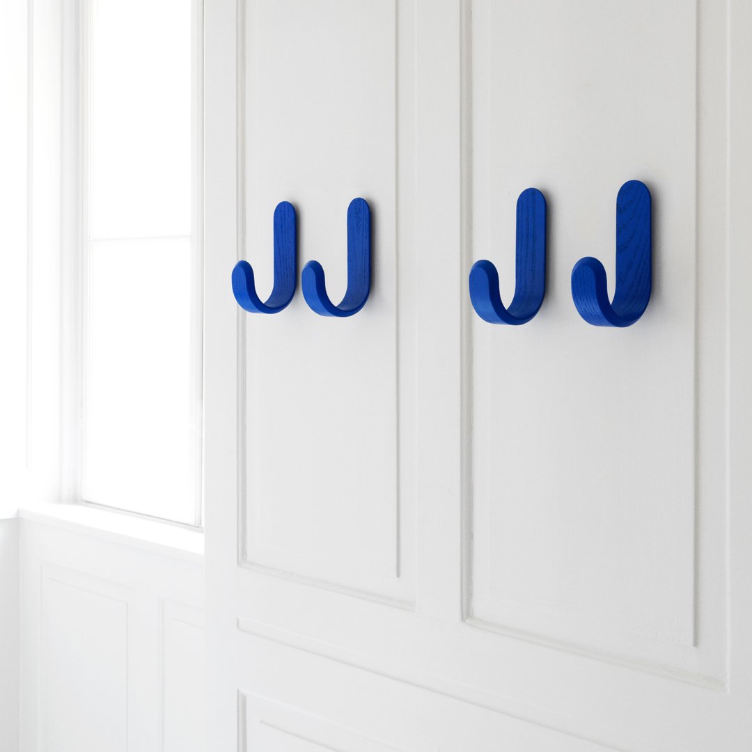 Normann Copenhagen Johansen Curve Hook Shelving - Modern Wall Shelf for Home & Office Organization | Perfect for Living Room, Bedroom, or Kitchen Storage