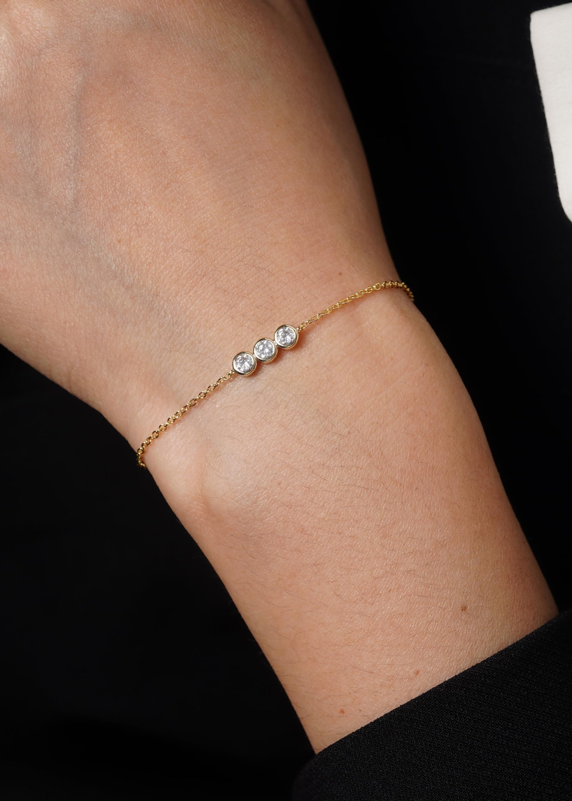 30th Birthday Gifts for Women - Elegant 3 Crystal Bracelet Set, 30th Birthday Jewelry for Her, Meaningful Three Decades Celebration Gift, Silver 30 Year Old Birthday Present - Perfect for Milestone Parties, Anniversary Celebrations & Special Occasions