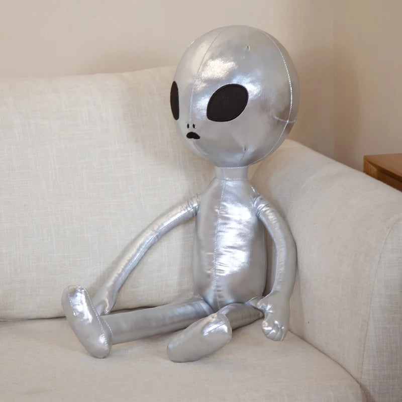 60cm Fashion Alien Backpack - PU ET Extraterrestrial Soft Plush Doll Toy | Cute Stuffed Animal Gift for Kids & Children | Perfect for School, Cosplay and Birthday Parties
