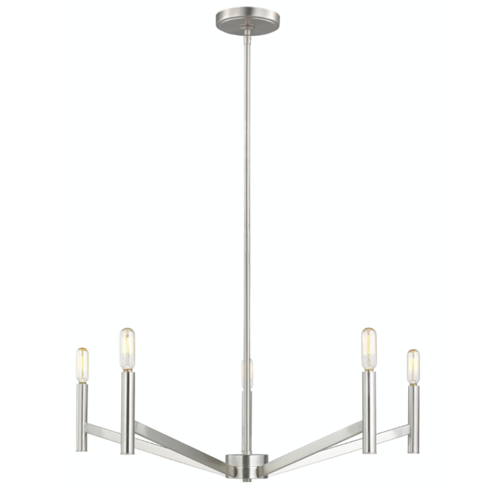 Devi Chandelier - Elegant Modern Crystal Ceiling Light Fixture for Dining Room, Living Room & Bedroom | Perfect for Home Decor, Wedding & Event Lighting