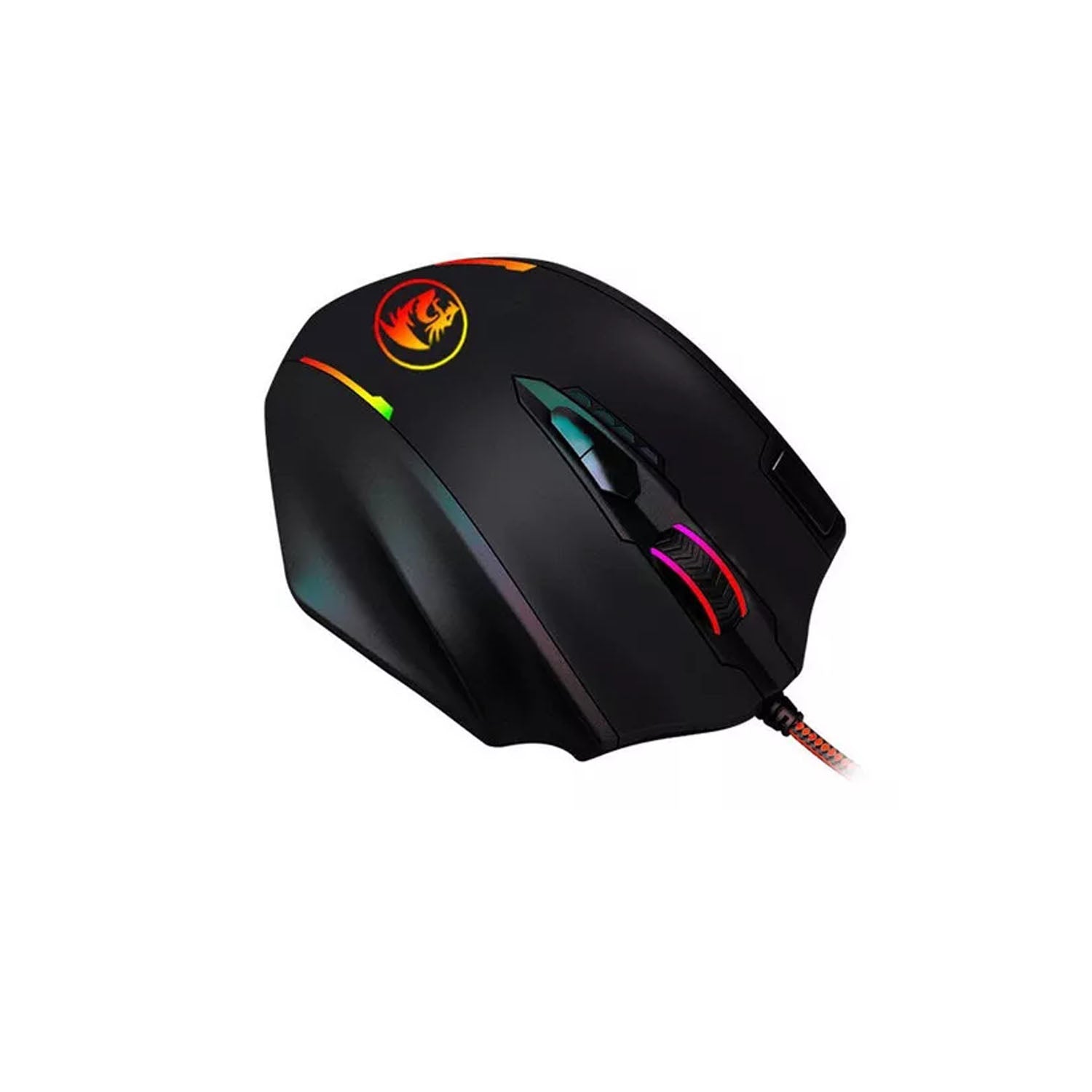 Redragon IMPACT M908 Wired Gaming Mouse with 12,400 DPI, 11 Programmable Buttons, RGB Backlit - Perfect for FPS, MOBA, and MMO Games