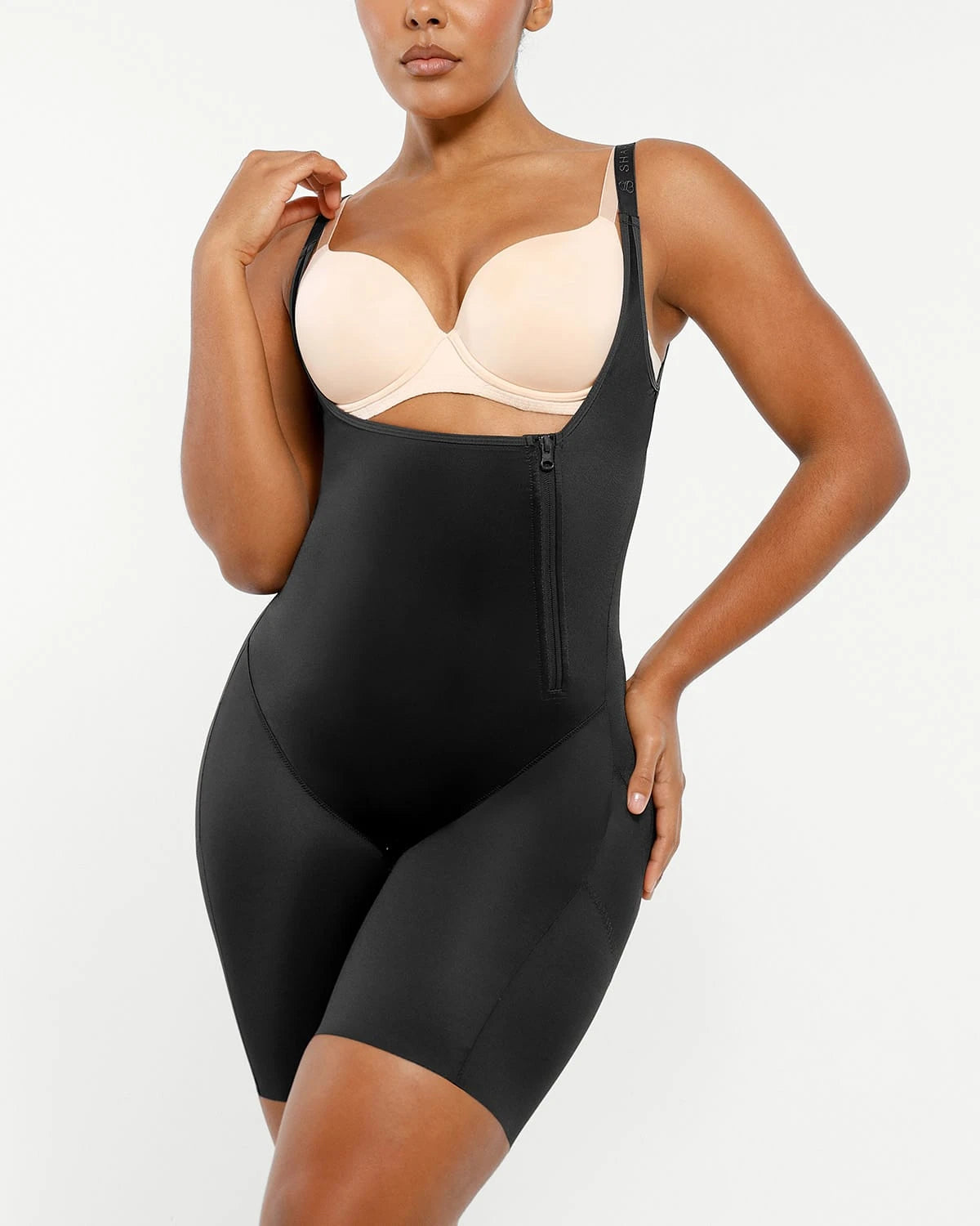 AirSlim® Open Bust Butt Lifting Full Bodysuit Shapewear - Tummy Control Waist Trainer for Women | Perfect for Wedding, Party & Everyday Wear