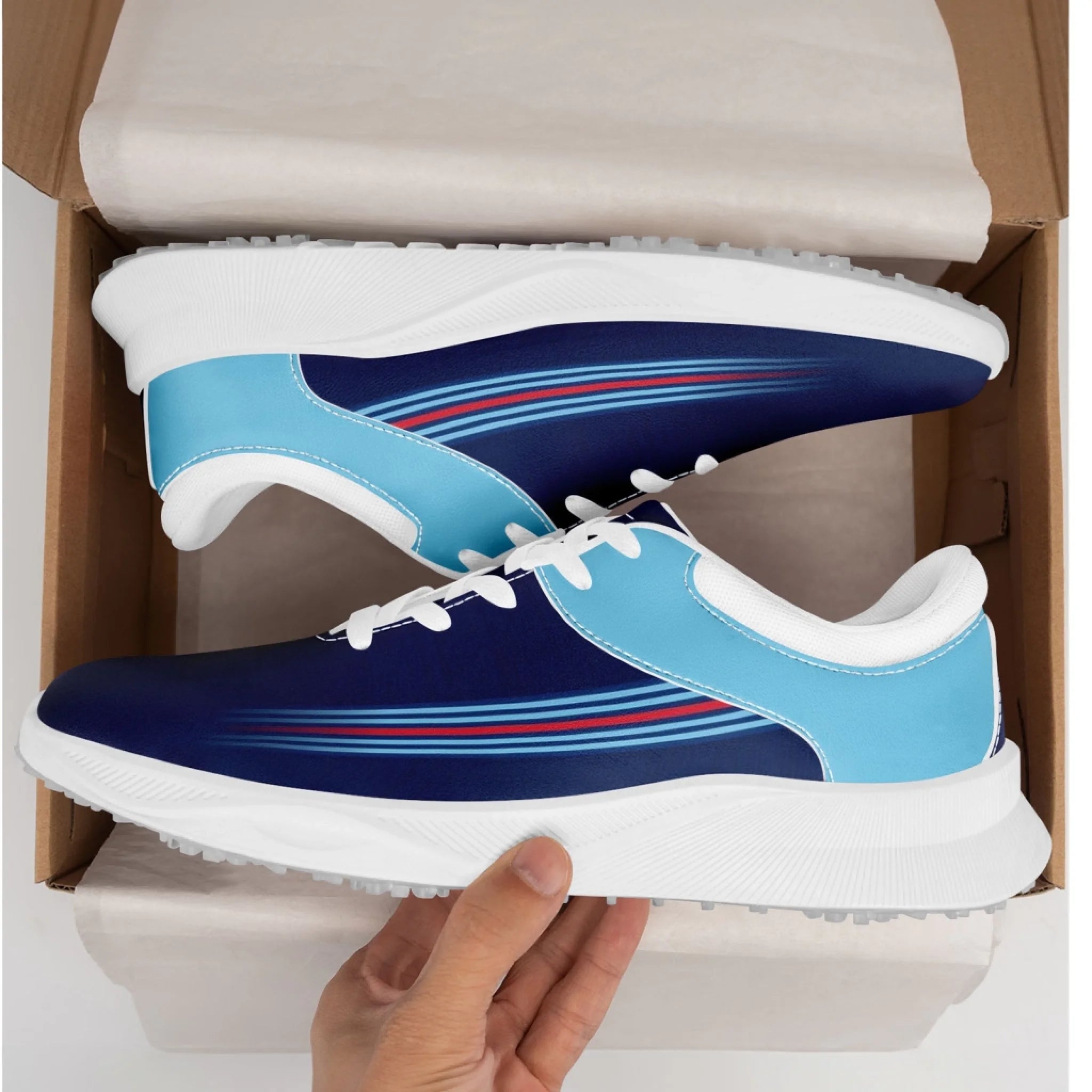 Custom Golf Performance Sneakers - Personalized Durable Athletic Shoes for POD Resellers | Breathable Comfort for Golfing & Casual Wear (Model: FN062 25020099)