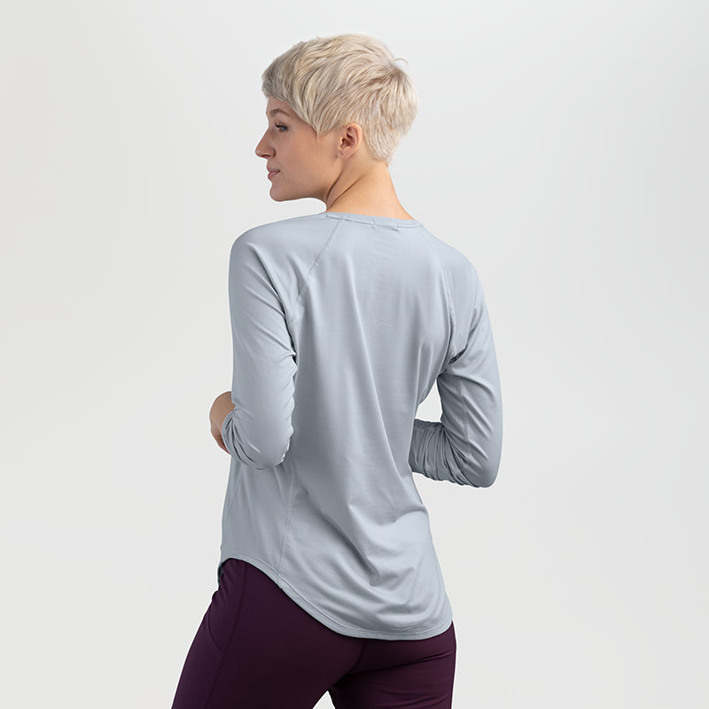 Women's Argon Long Sleeve T-Shirt - Soft Comfortable Casual Top for Everyday Wear | Perfect for Workouts, Yoga, and Layering in Cool Weather