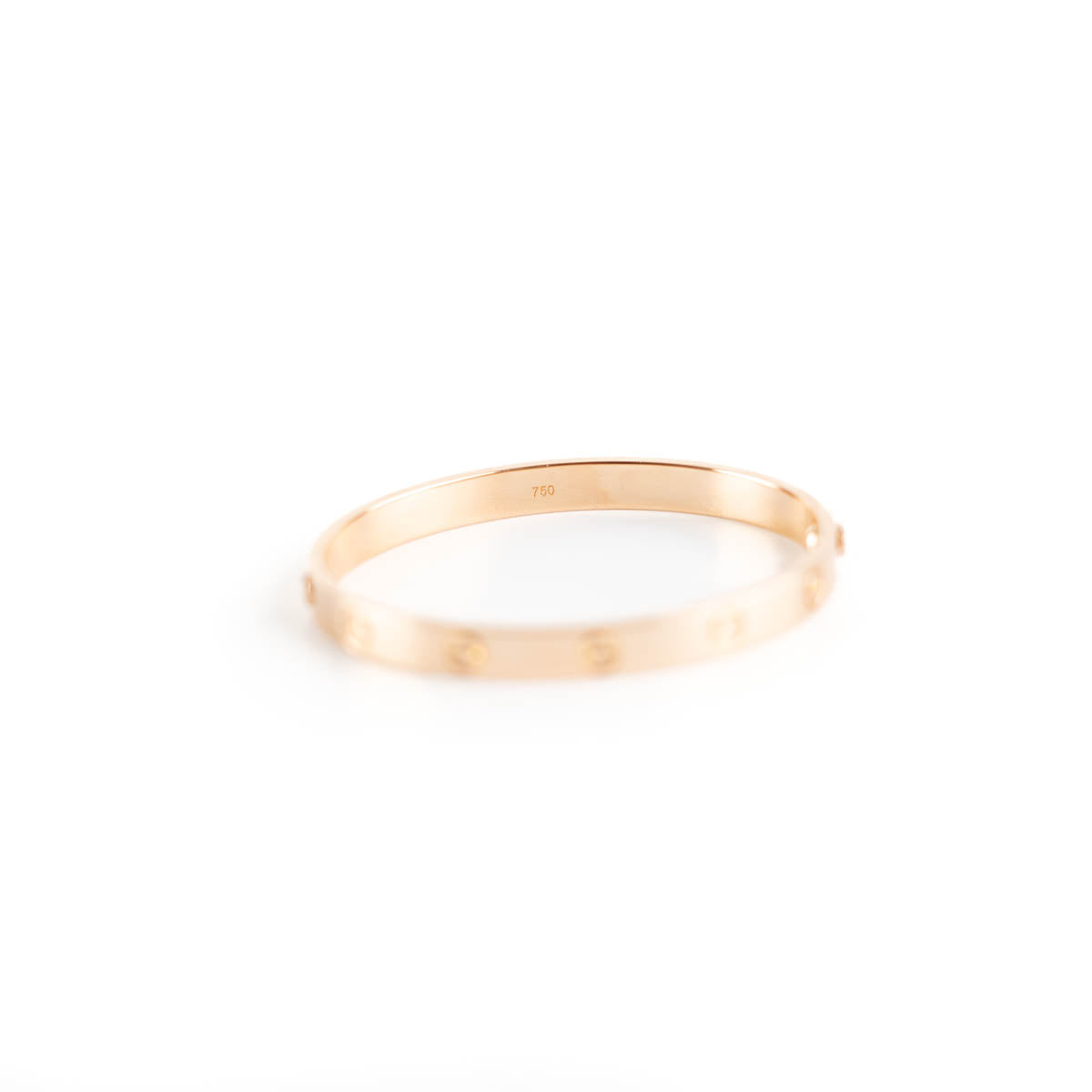 Cartier Love Bangle 18K Rose Gold Bracelet - Size 17 for Women | Luxury Jewelry Gift for Anniversary, Valentine's Day & Special Occasions