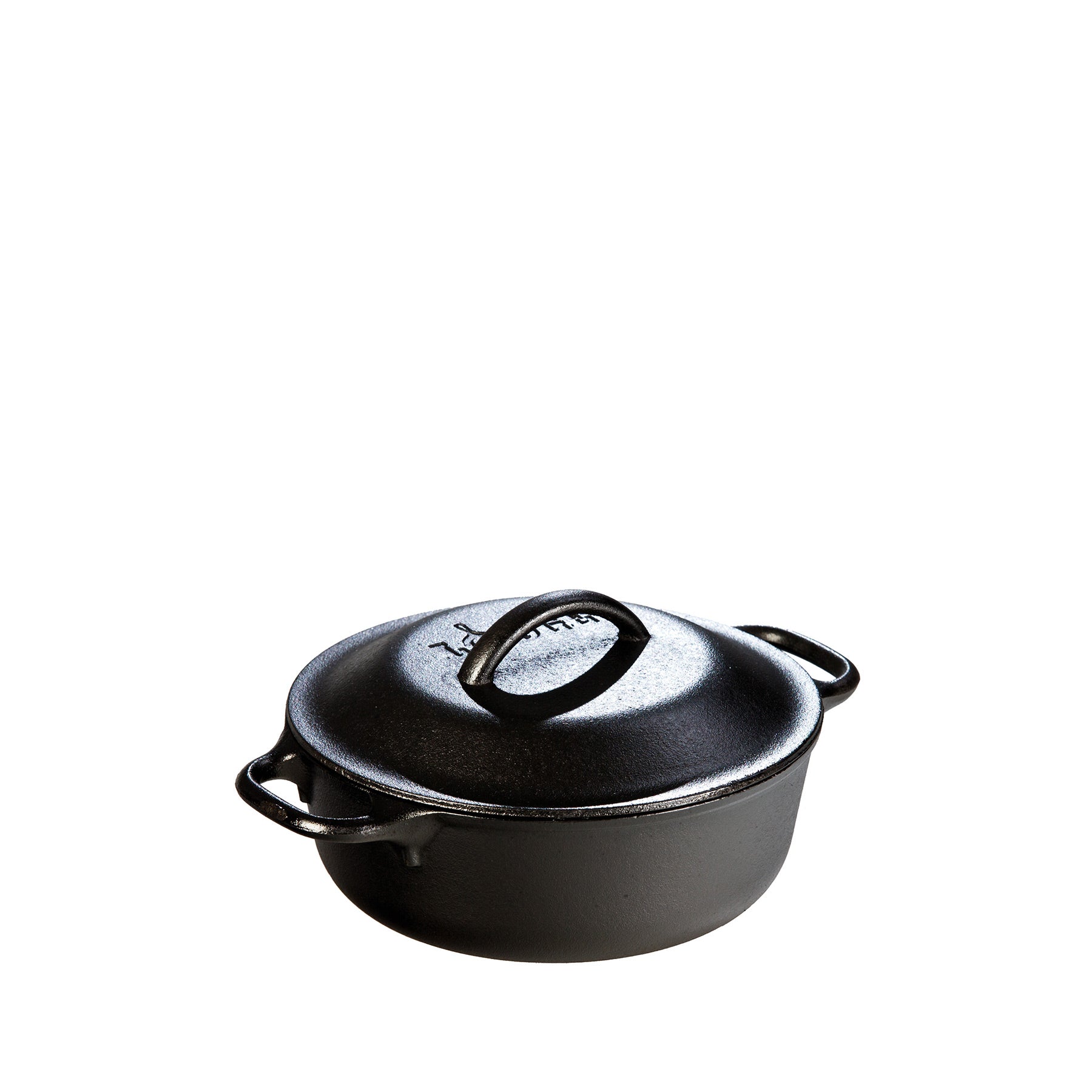 2 Quart Cast Iron Serving Pot with Lid - Dutch Oven for Soups, Stews & Baking - Perfect for Stovetop, Oven & Camping Cooking