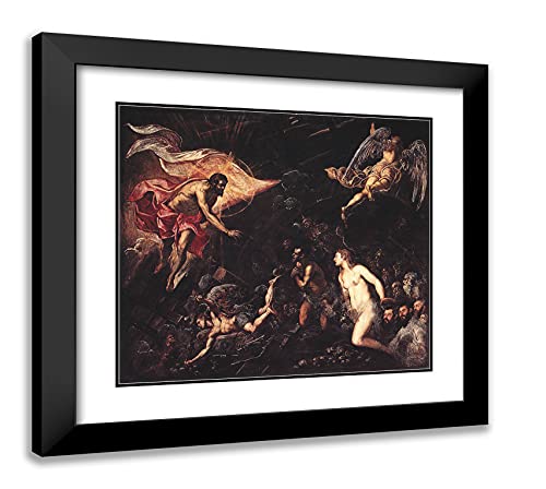 Black Modern Wood Frame with Double Matting