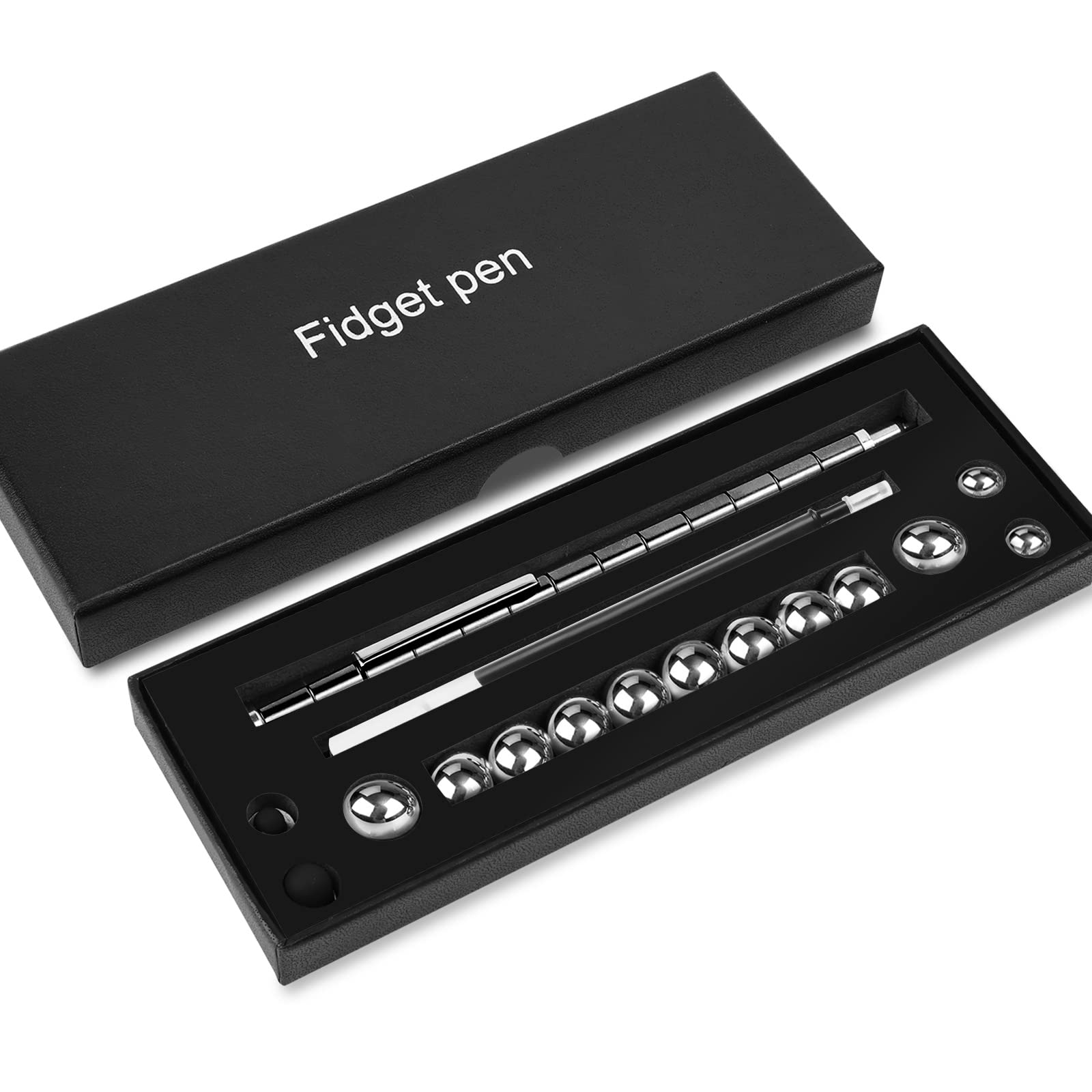 Stress Relieving Fidget Pen - Unique Gifts for Men, Dad, Boyfriend & Him - Fun Office Desk Toy for Anxiety Relief & Focus - Perfect for Work, Study & ADHD Therapy