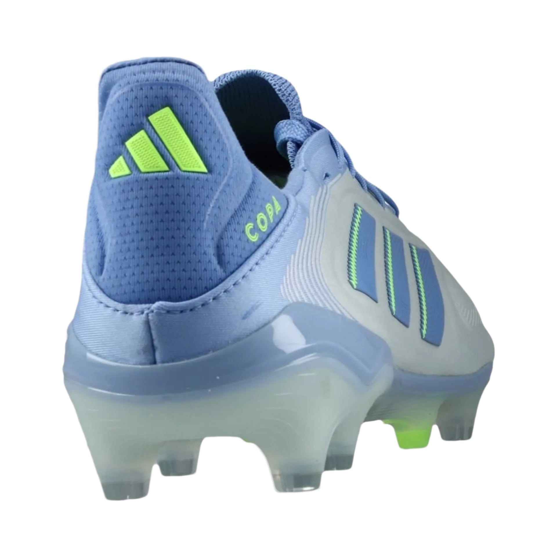 Adidas Copa Pure III Elite FG Soccer Cleats - Blue/Lucid Lemon for Men | High-Performance Football Shoes for Firm Ground | Perfect for Matches & Training