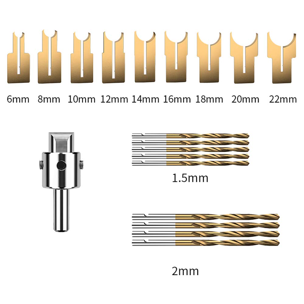 Universal Buddha Knife Set with Round Beads Blade - High-Speed Toy Wheel Cutter for Drill Press - Perfect for Wood Carving, Craft Projects & DIY Home Decor