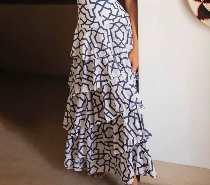2023 New Geometric Print One Piece Swimsuit & Cover Up for Women - Trendy Summer Beachwear for Pool, Vacation & Water Activities