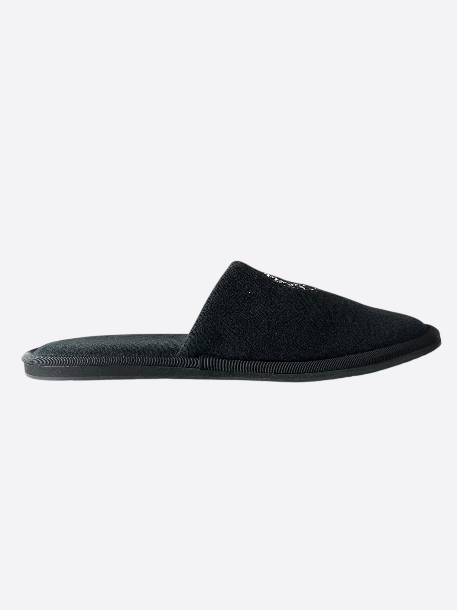Chrome Hearts Black & White Horseshoe Logo Slippers - Luxury Designer Slides for Men & Women | Perfect for Home, Lounge & Casual Outfits