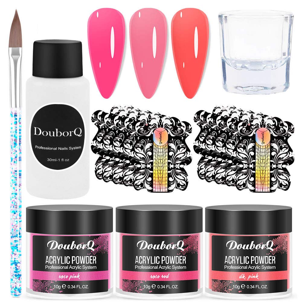 Premium Crystal Nail Dipping Powder Kit - Multicolor Set with Carving Art Flowers, Nail Tips & UV Lamp for Salon-Quality Manicures at Home | Perfect for DIY Nails, Professional Salons & Special Occasions