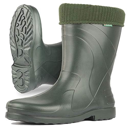Women's Waterproof Rain Boots - Thermal Insulated Winter Wellies with Removable Fleece Lining | Ladies Casual Wellington Boots for Snow, Mud & Outdoor Activities | Gardening, Hiking & Rainy Day Wear