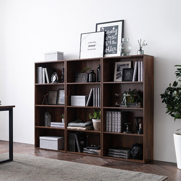 Christina NEW YORK HILTON Scandinavian Style Solid Hardwood Bookcase Display Shelf - Perfect for Living Room, Bedroom, Office & Library Storage