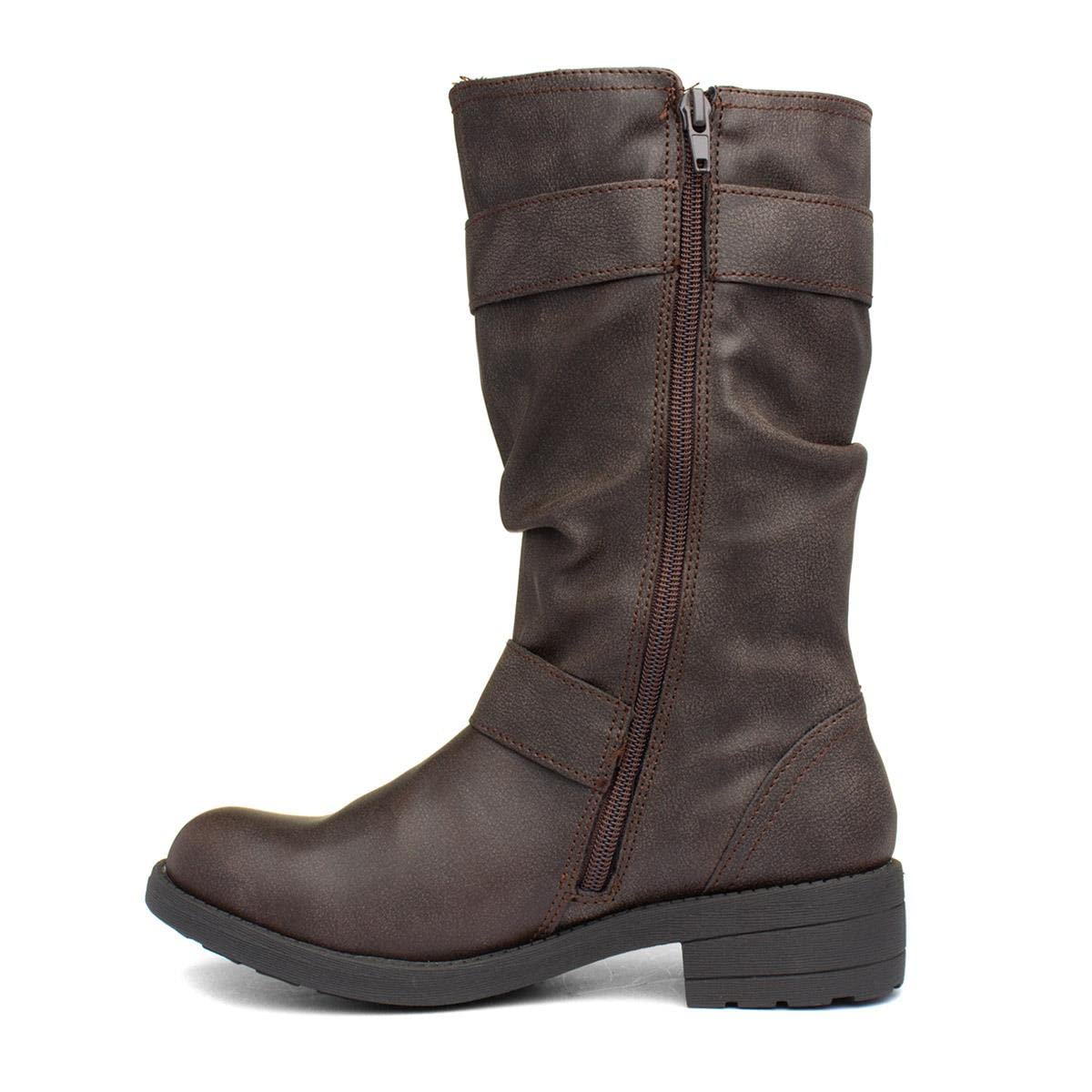 Rocket Dog Women's Biker Boots - Stylish Ankle Boots for Women | Comfortable & Fashionable Motorcycle Boots | Perfect for Riding, Casual Wear & Outdoor Adventures