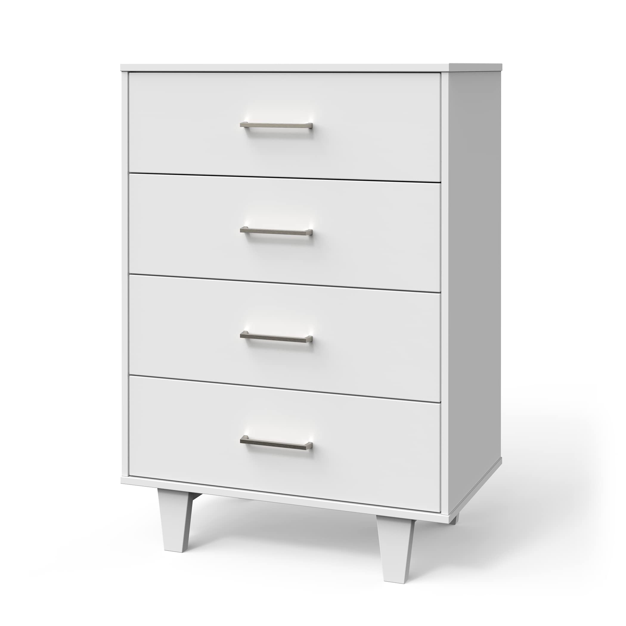 Child Craft Forever Eclectic Tremont 4-Drawer Nursery Dresser in Matte White - Perfect for Baby Room Organization & Storage | Stylish Kids Furniture for Bedroom Decor