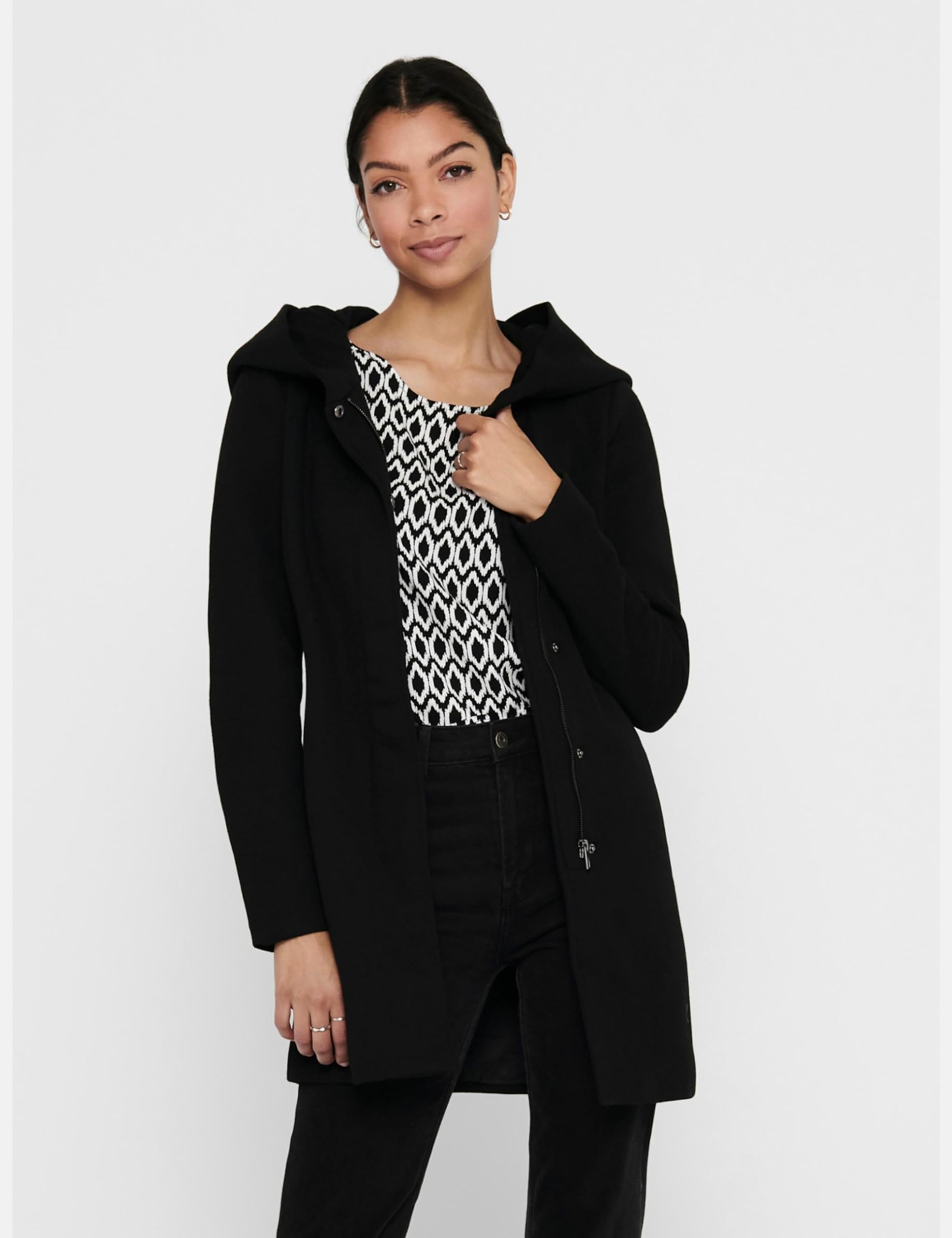 Sedona Lightweight Women's Coat - Noos 15142911 Black | Stylish Outerwear for Fall & Winter | Perfect for Casual Outings & Office Wear