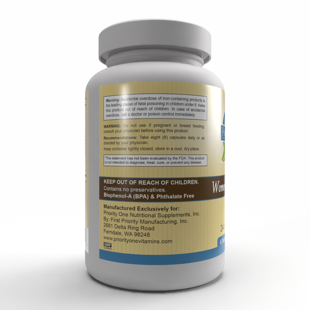 Women's Multivitamin & Mineral Supplement - 240 Capsules | Broad Spectrum Formula for Daily Nutrition & Energy Support | Ideal for Active Women, Busy Professionals & Health-Conscious Individuals