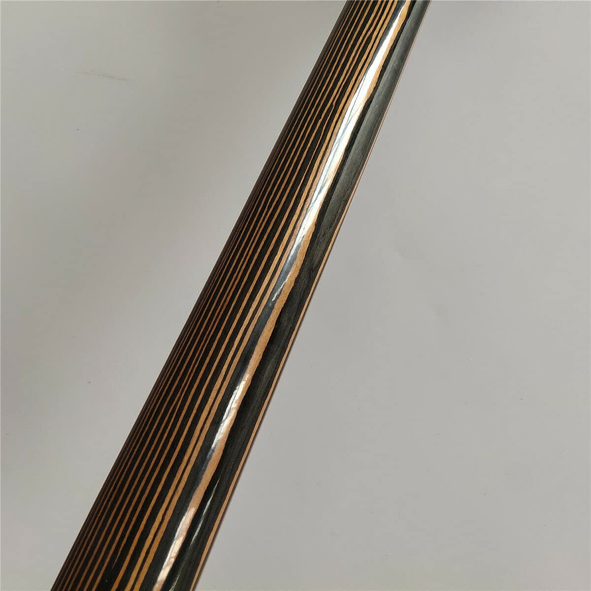 Fretless Zebrawood 4-String Electric Bass Guitar with Maple Neck - 20 Frets, 34 Inch Scale Length - Perfect for Jazz, Blues & Studio Recording