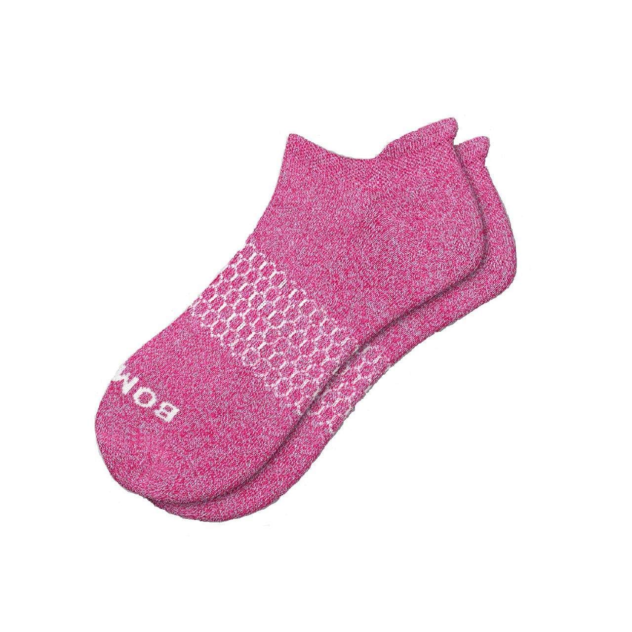 Bombas Women's Originals Ankle Socks - Grey & Blue Comfortable Athletic Socks for Running, Yoga & Everyday Wear