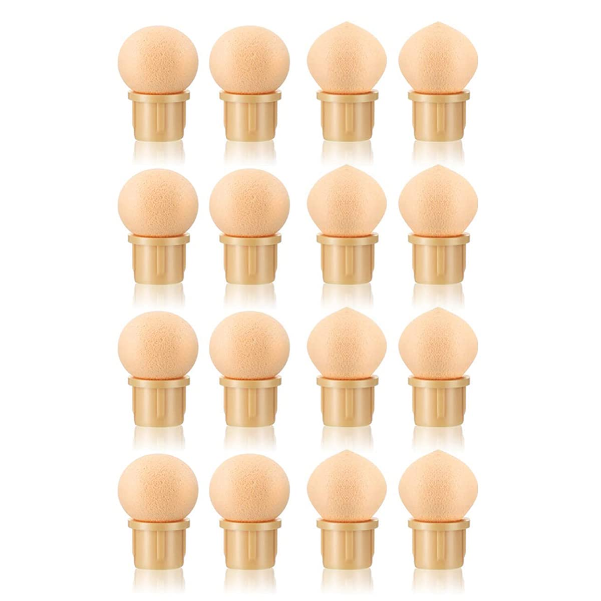 DANNEASY 16Pcs Replaceable Latex Sponge Head for Nail Sponge Pen - Ombre Nail Design Tools, Liquid Latex for Nails, Manicure Brush Accessories - Perfect for DIY Nail Art & Salon Professional Use