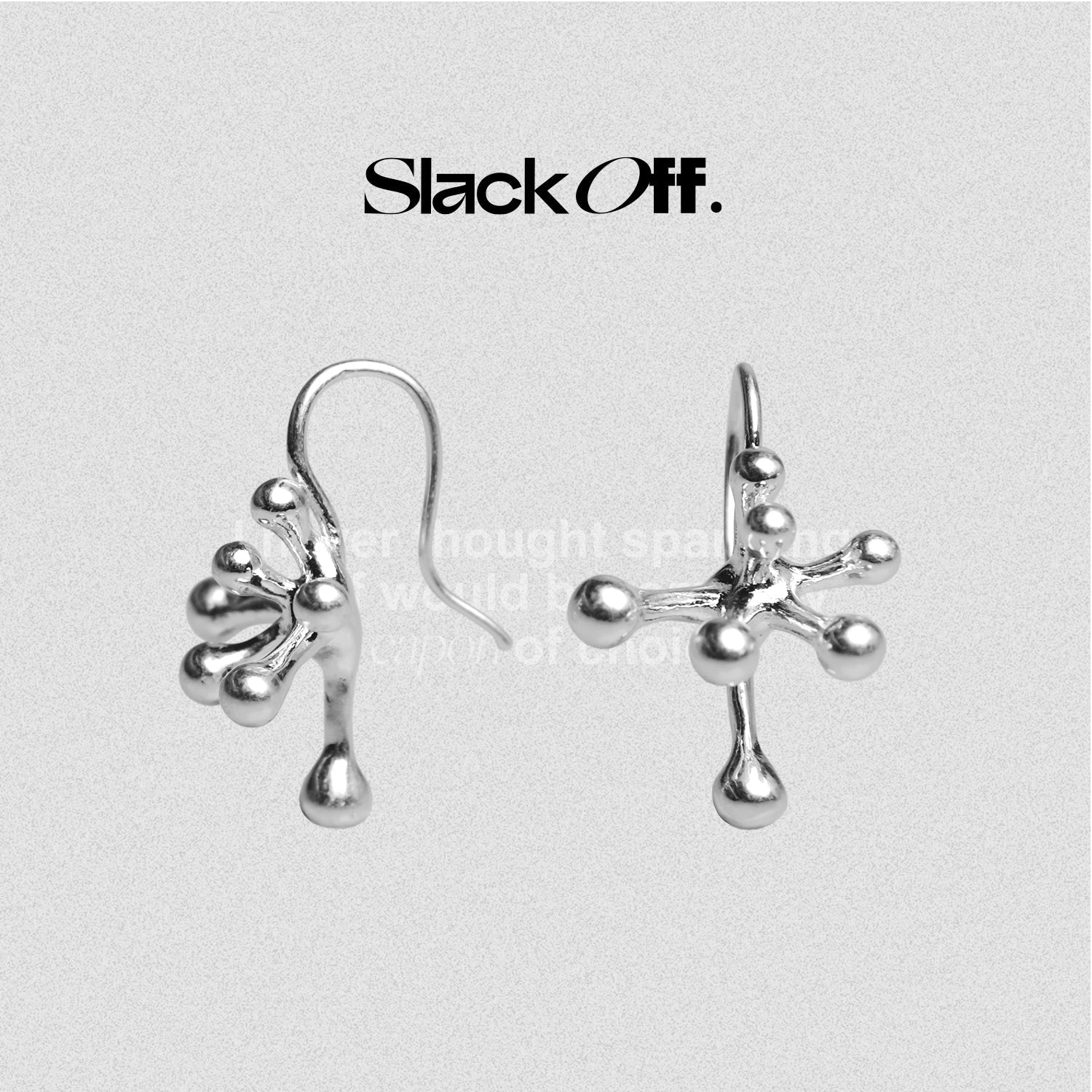 SlackOff Split Center Stud Earrings for Women - Minimalist Geometric Dangle Earrings - Perfect for Parties, Work & Everyday Wear