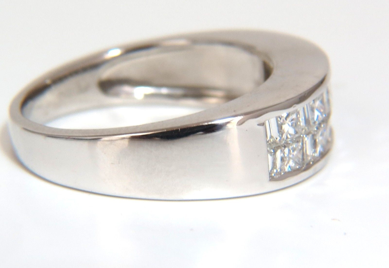2.00CT Platinum Diamond Band Ring - G/VS Baguette & Princess Channel Brilliant Cut for Women - Perfect for Engagement, Wedding, Anniversary & Special Occasions