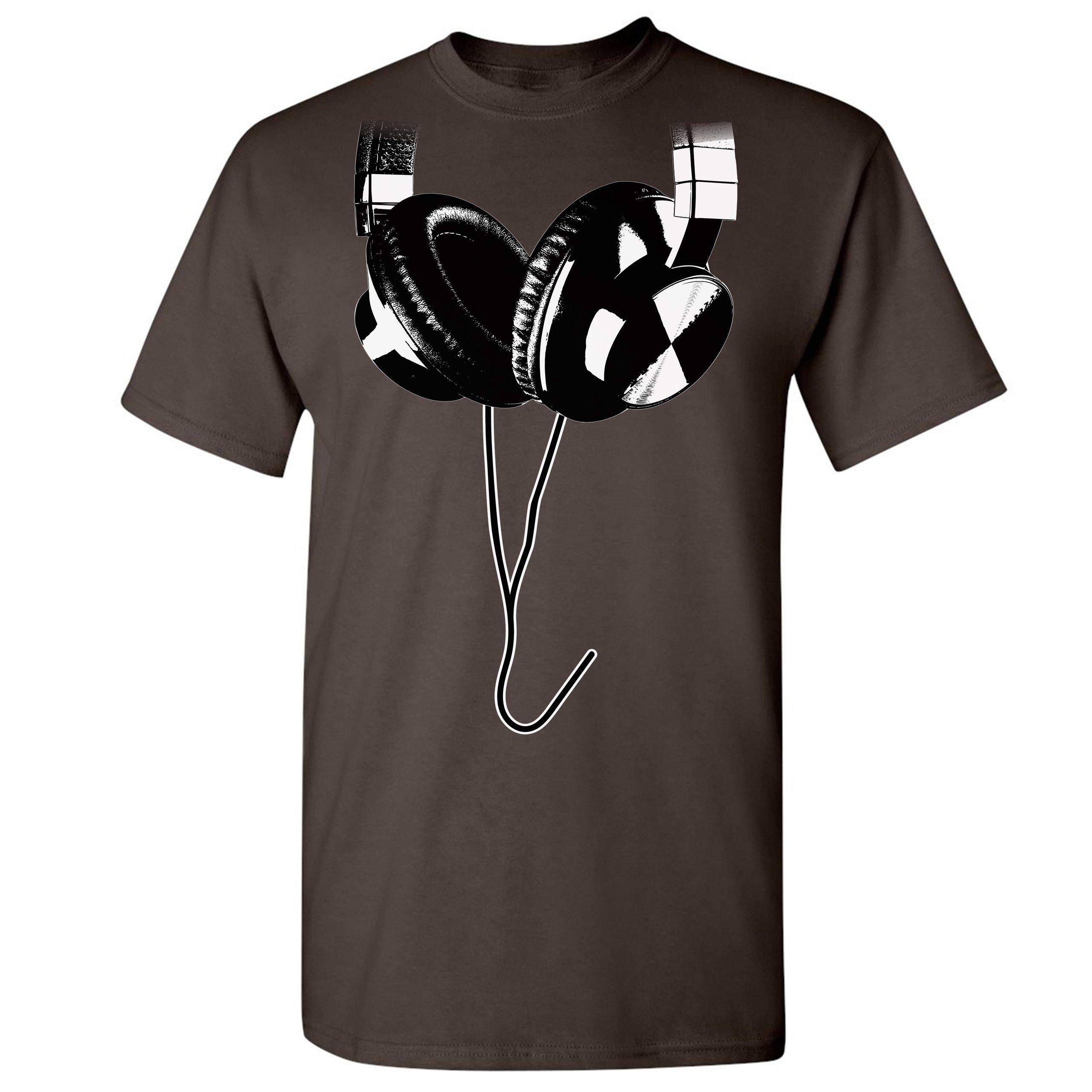 DJ Music T-Shirt with Huge Hanging Headphones Design - Cool Graphic Tee for Music Lovers, DJs & Festival Goers - Perfect for Concerts, Parties & Casual Wear