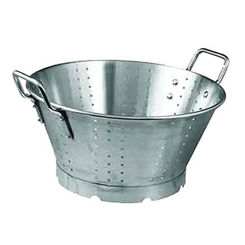 StateOJ 16 qt Round Colander - Fine Mesh Strainer for Pasta, Vegetables & Fruits | Collapsible & Durable Kitchen Essential | Perfect for Cooking, Baking & Meal Prep