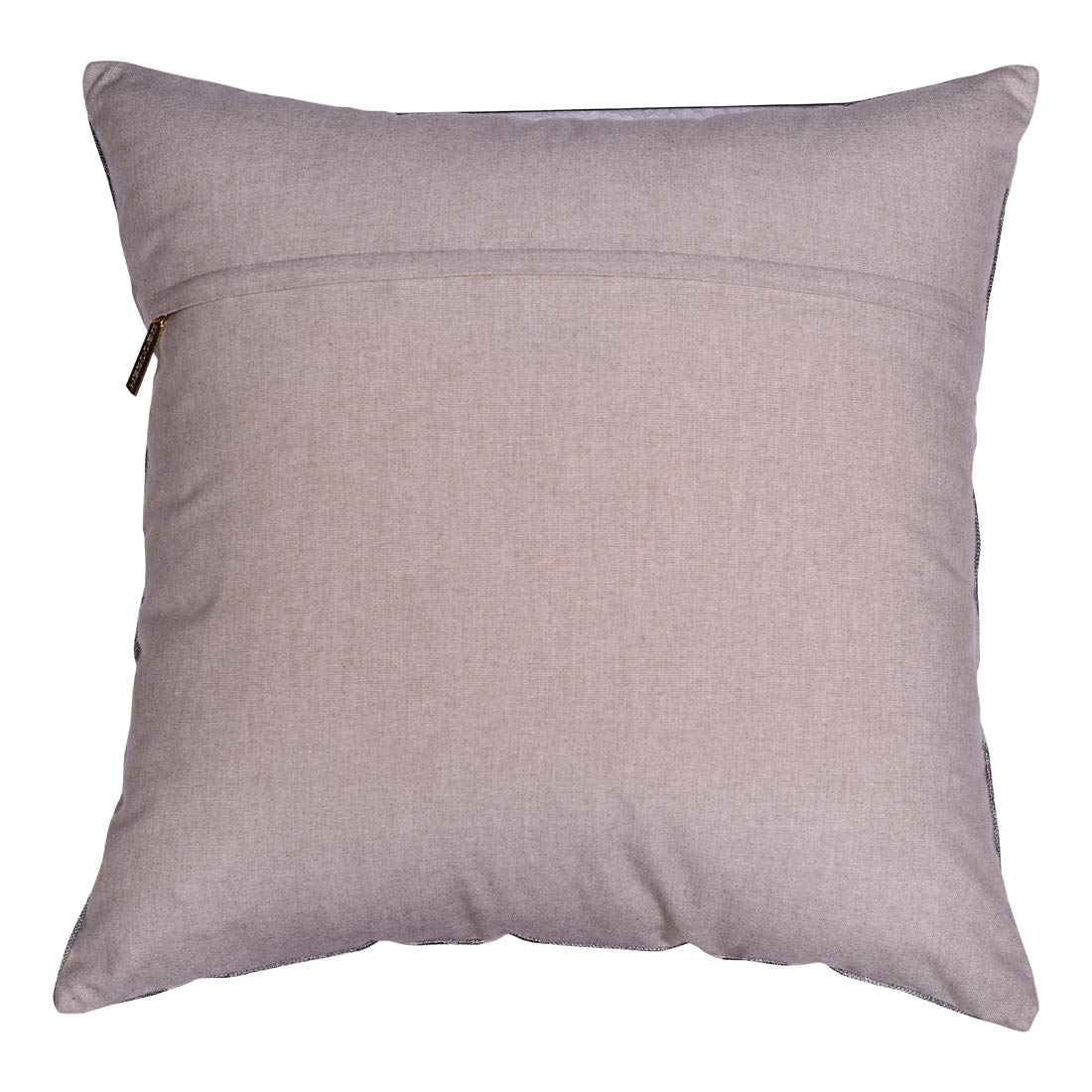 Decozen 20x20 Inch Embroidered Zipper Throw Pillow Covers - 4 Piece Brown Decorative Cushion Cases for Sofa, Couch, Bed, Patio - Perfect for Living Room, Bedroom & Office Home Decor | Cozy Farmhouse & Boho Style Accents