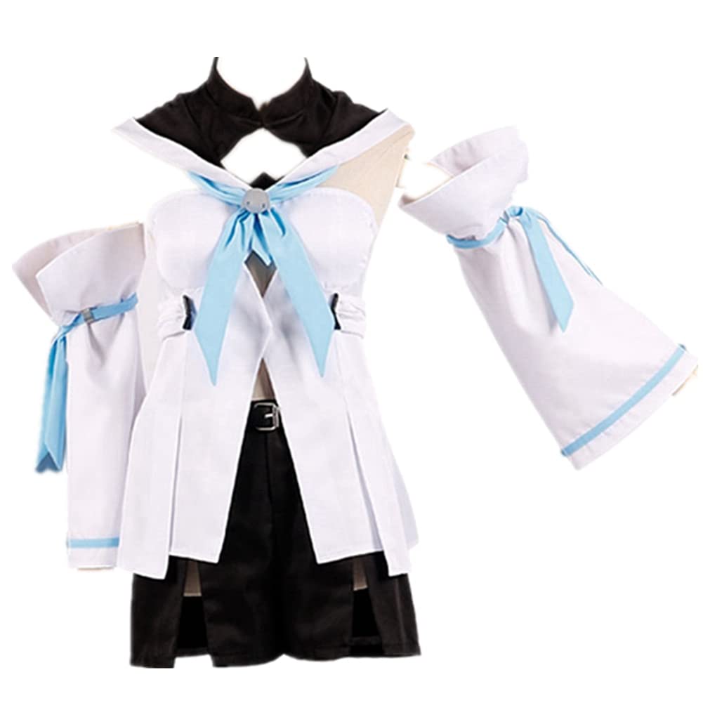 Shirakami Fubuki Hololive VTuber Cosplay Costume Set - Cute Anime Dress with Wig, Shoes, Ears & Tail for Halloween, Anime Conventions & Cosplay Events