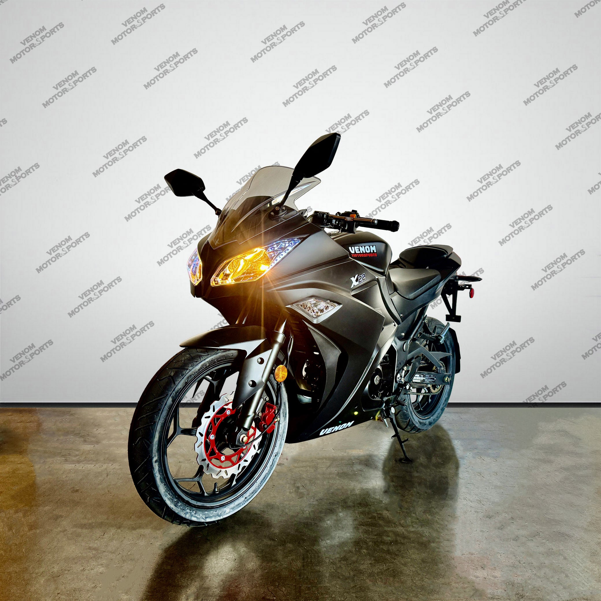 Venom X22 125cc Motorcycle - Ninja Style 4-Speed Gas-Powered Dirt Bike for Off-Road Trail Riding & Adventure Sports