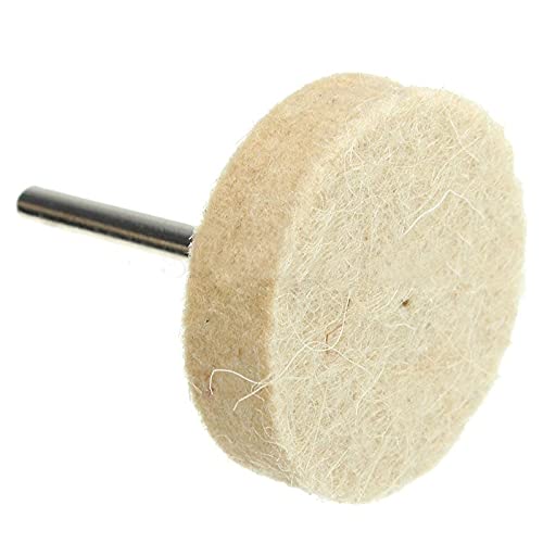 33Pcs Mixed Polishing Wheel Set - Milk White Buffing & Wool Felt Wheels for Rotary Tools | Perfect for Jewelry Making, Metal Polishing & DIY Craft Projects