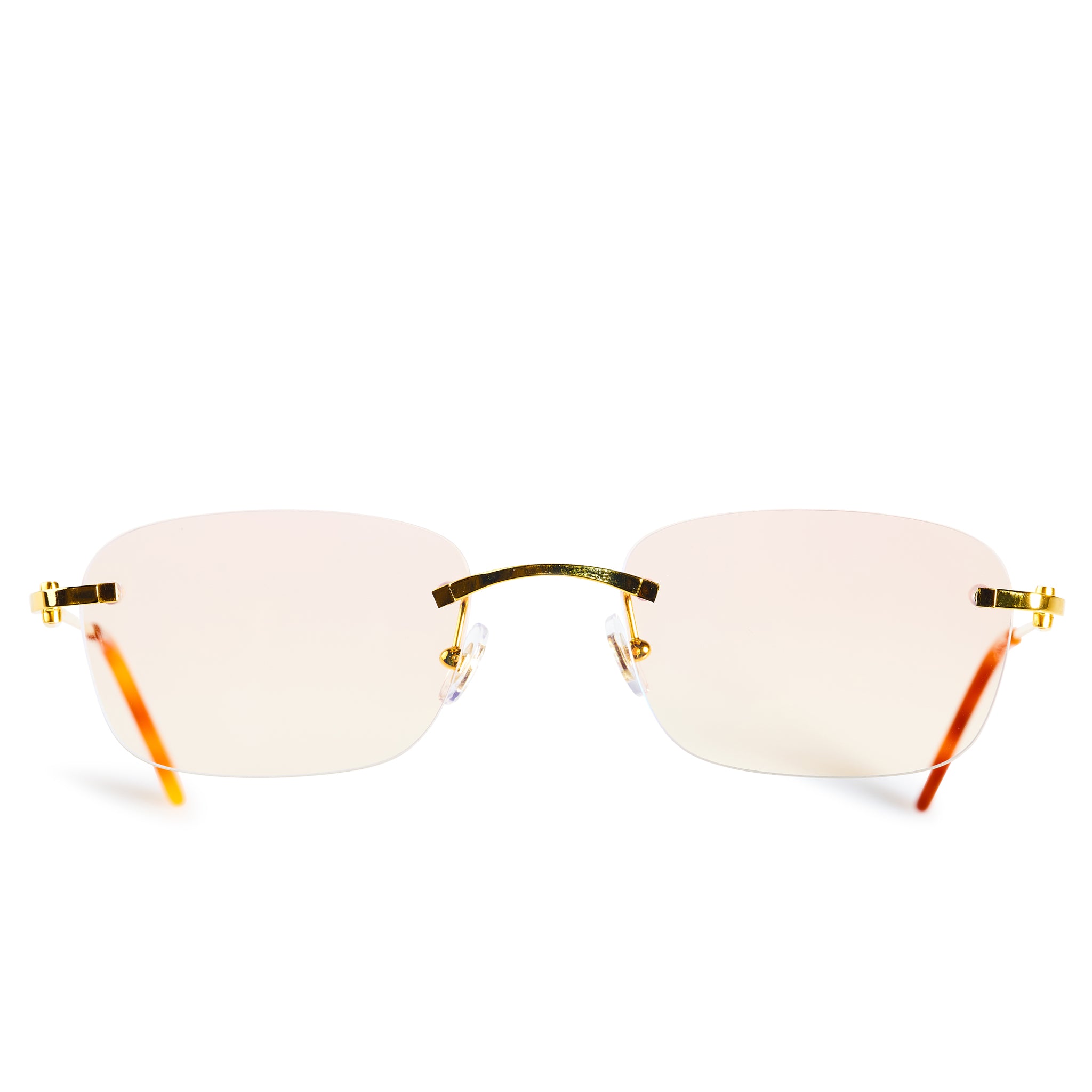 Cartier CT0045O 002 C Rimless Sunglasses for Women - Luxury Designer Eyewear with Custom Decor | Perfect for Fashion, Travel & Outdoor Activities