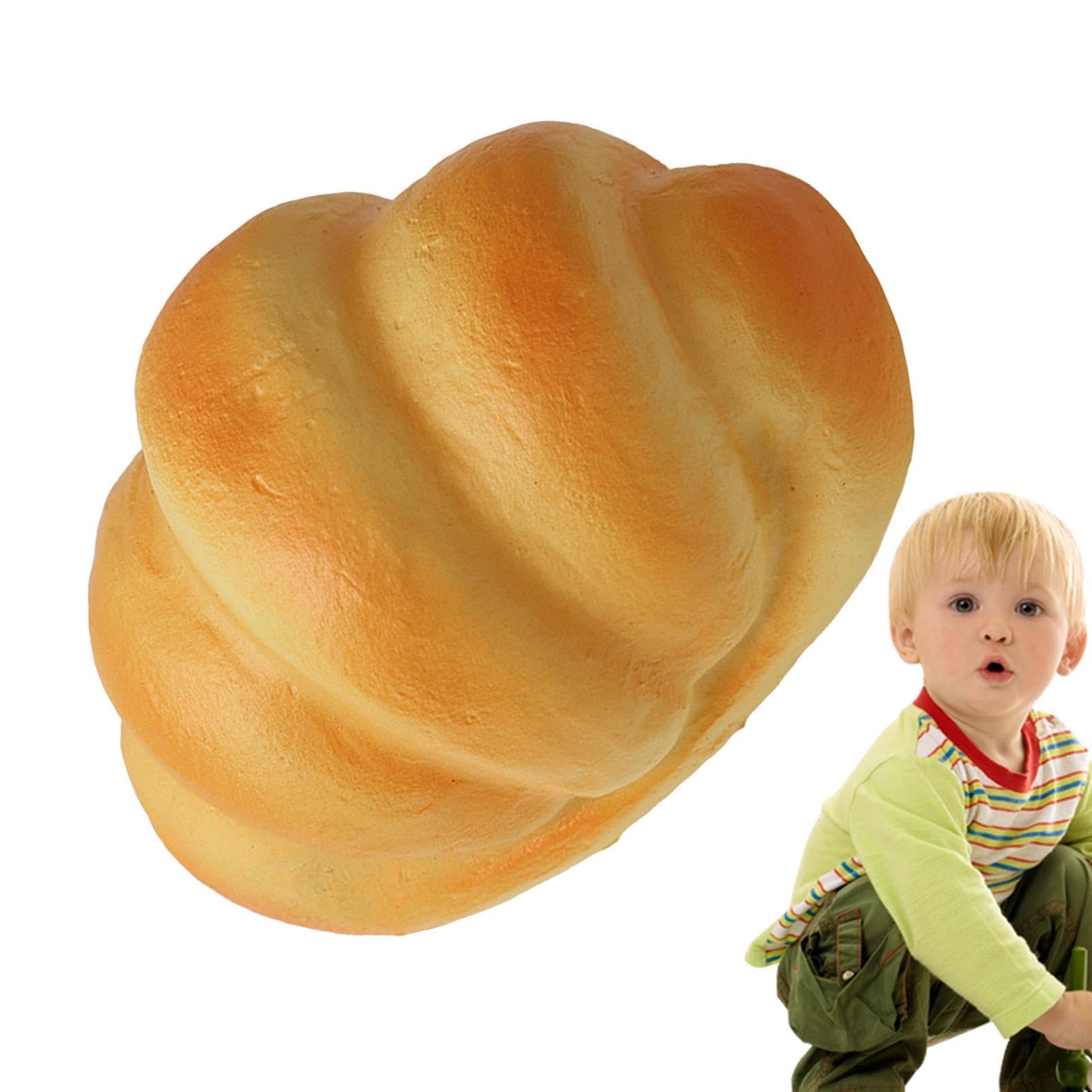 Soft Realistic Bread Squeeze Toy - Stress Relief & Anxiety Relief for Kids & Adults - Fun Artificial Bread Stress Ball for Office, Home, School & Travel Use