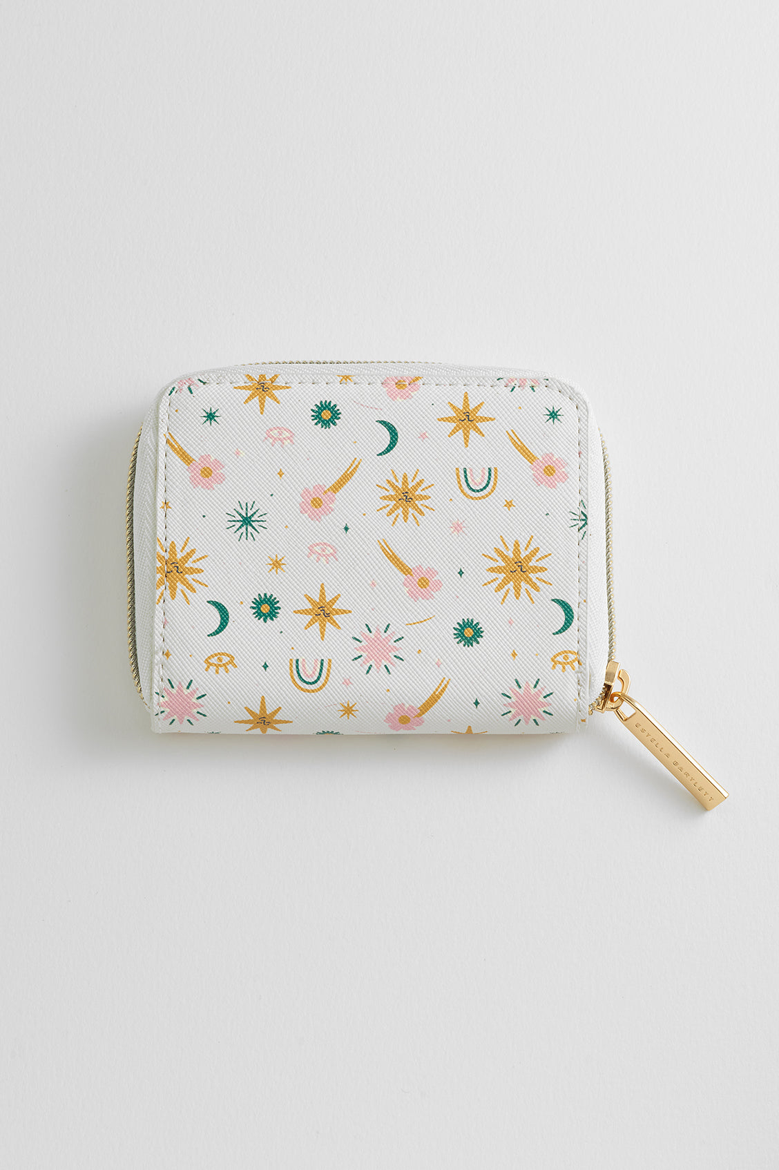 EB x Charly Clements Cream Icons Print Zip Around Purse EBP5392 - Stylish Crossbody Bag for Women, Fashionable Shoulder Purse for Daily Use, Work & Travel