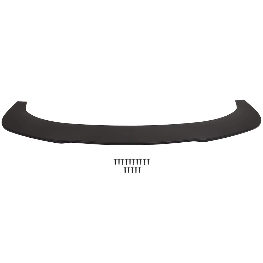 Universal Front Bumper Lip Chin Splitter Spoiler - Matte Black PU Front Lip Body Kit for Most Cars - Enhance Style & Aerodynamics for Sports & Tuner Vehicles